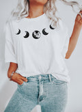 Moon Phases Neckline Celestial Comfort Colors Tshirt Refinery No. 1