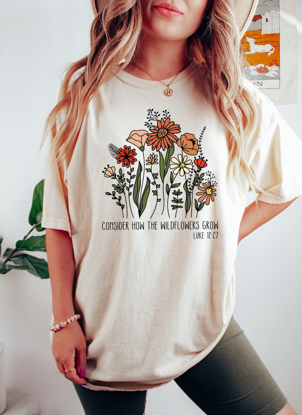 Consider How The Wildflowers Grow Floral Comfort Colors Tshirt Refinery No. 1