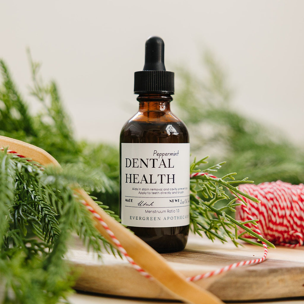 Dental Health - Oil Brushing, Peppermint Evergreen Apothecary