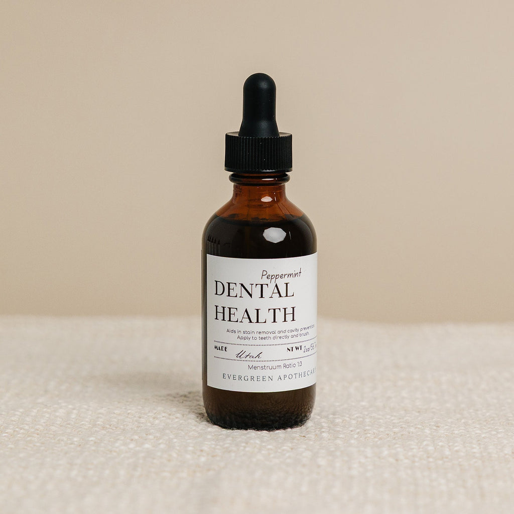 Dental Health - Oil Brushing, Peppermint Evergreen Apothecary
