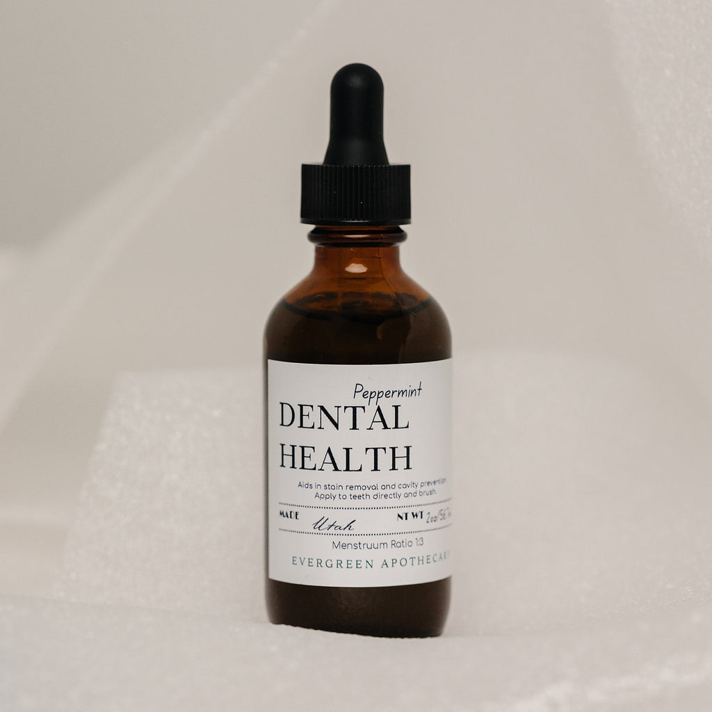 Dental Health - Oil Brushing, Peppermint Evergreen Apothecary