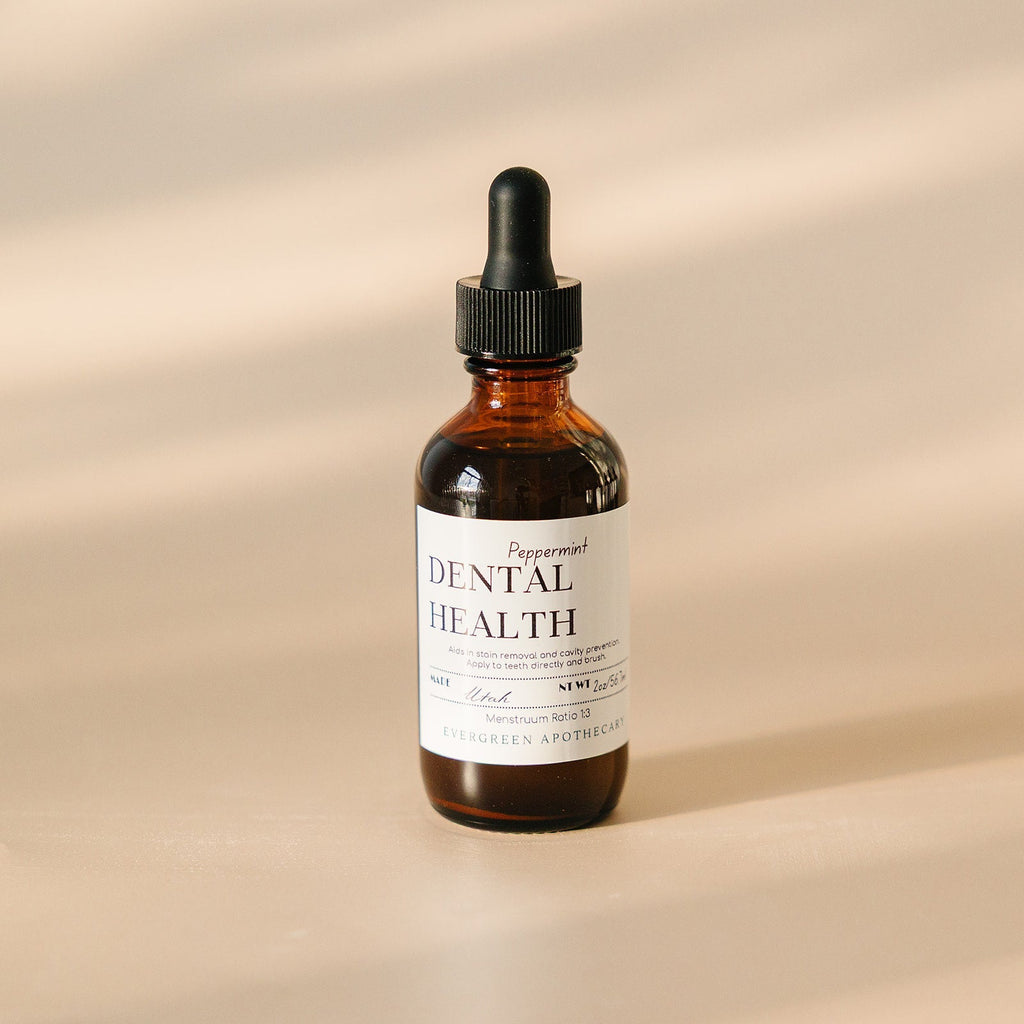 Dental Health - Oil Brushing, Peppermint Evergreen Apothecary