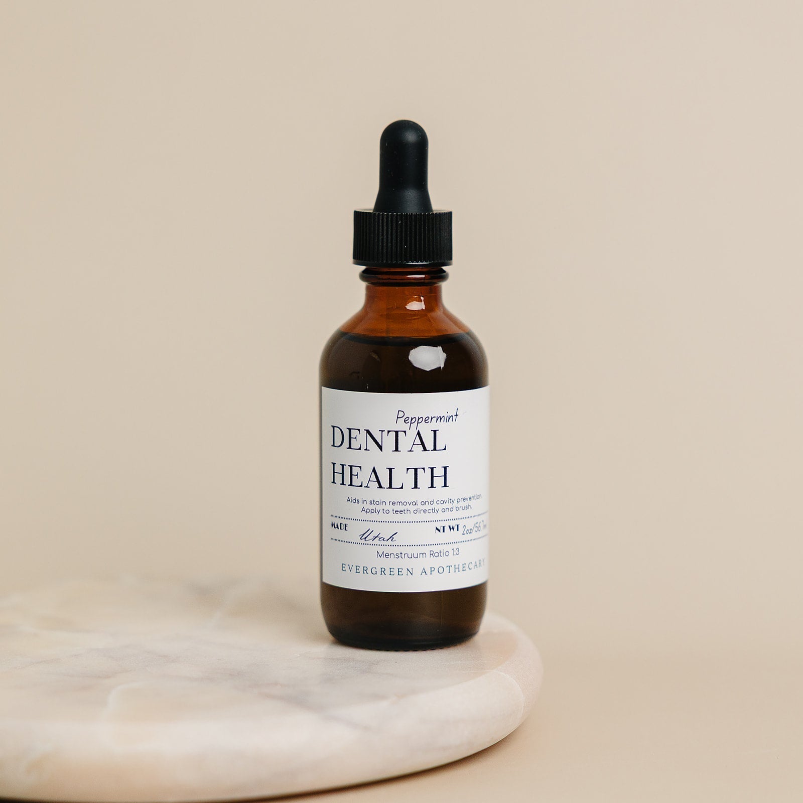 Dental Health - Oil Brushing, Peppermint Evergreen Apothecary