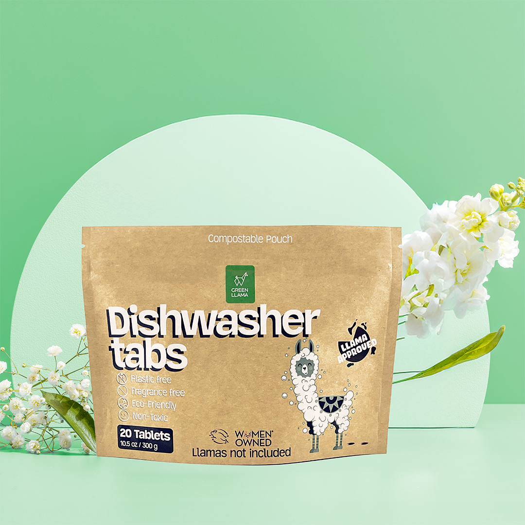 EWG Verified™ & PVA-Free Dishwasher Tabs Green Llama
