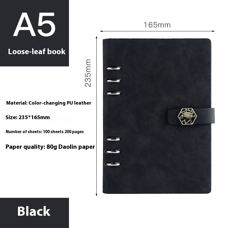 A5 Notebook Loose-leaf Removable Notepad Business Office Meeting My Store