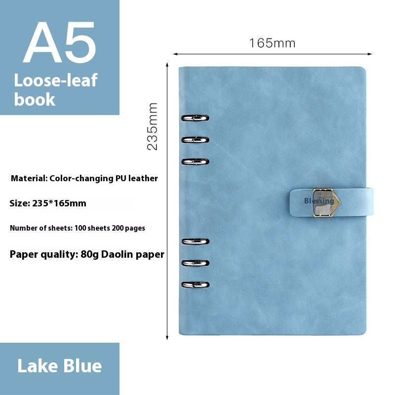 A5 Notebook Loose-leaf Removable Notepad Business Office Meeting My Store