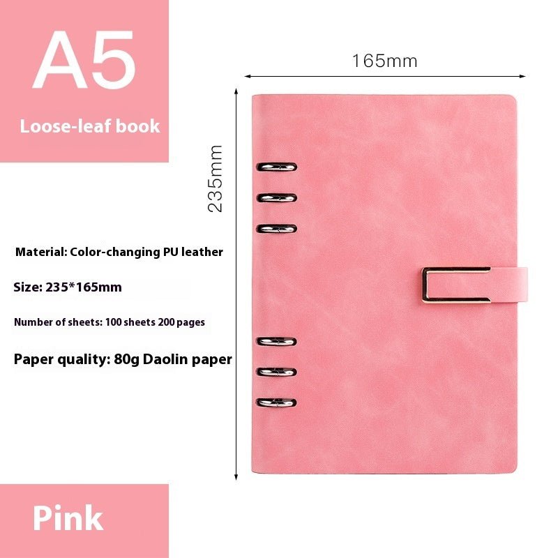 A5 Notebook Loose-leaf Removable Notepad Business Office Meeting My Store
