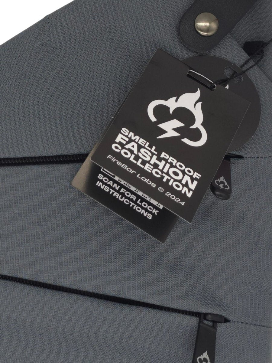 Essential Smell Proof Crossbody Bag - Fashionable, Discreet + Hidden Lock (FireBar Labs x PBAL) Safely Fashion Powered by FireBar Labs