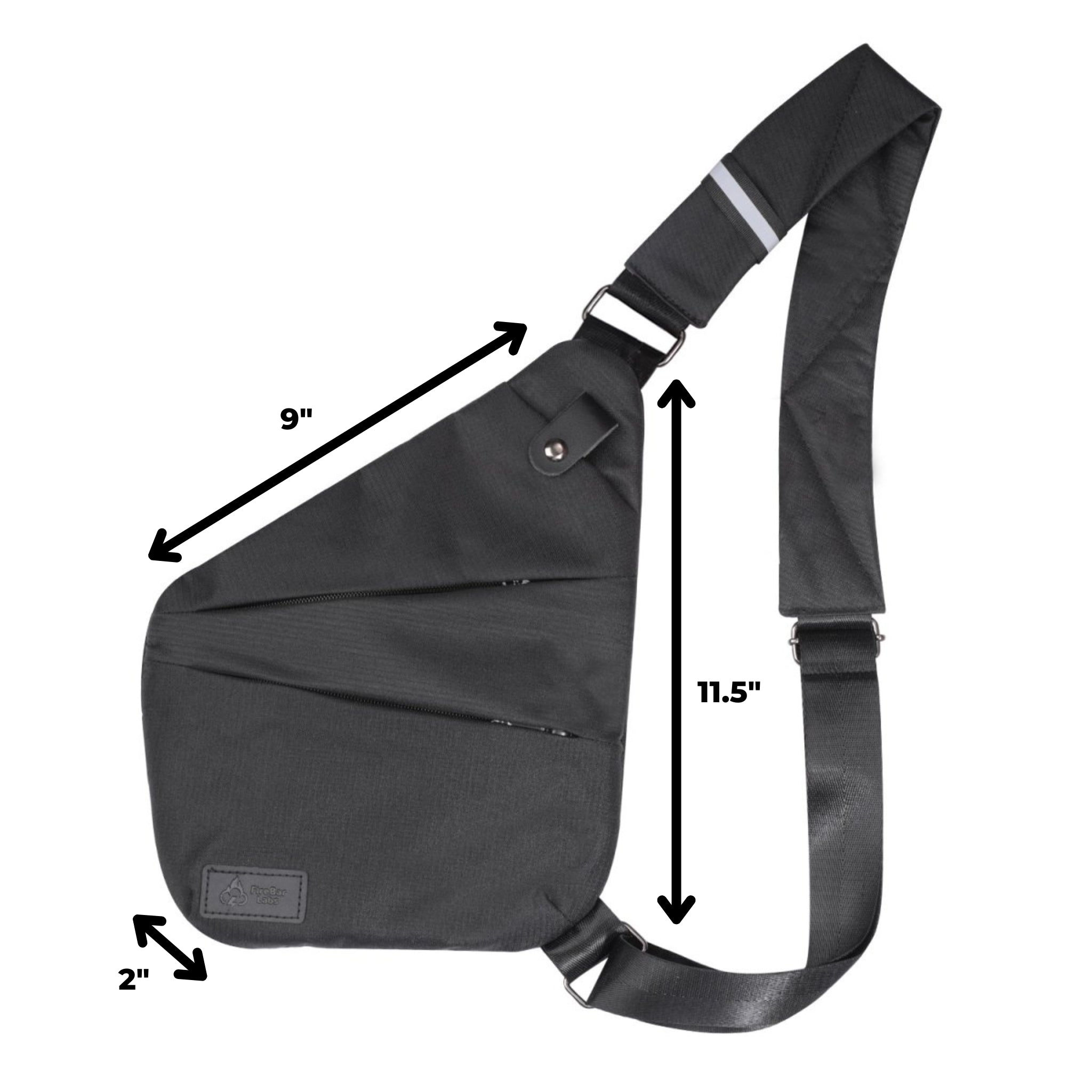 Essential Smell Proof Crossbody Bag - Fashionable, Discreet + Hidden Lock (FireBar Labs x PBAL) Safely Fashion Powered by FireBar Labs