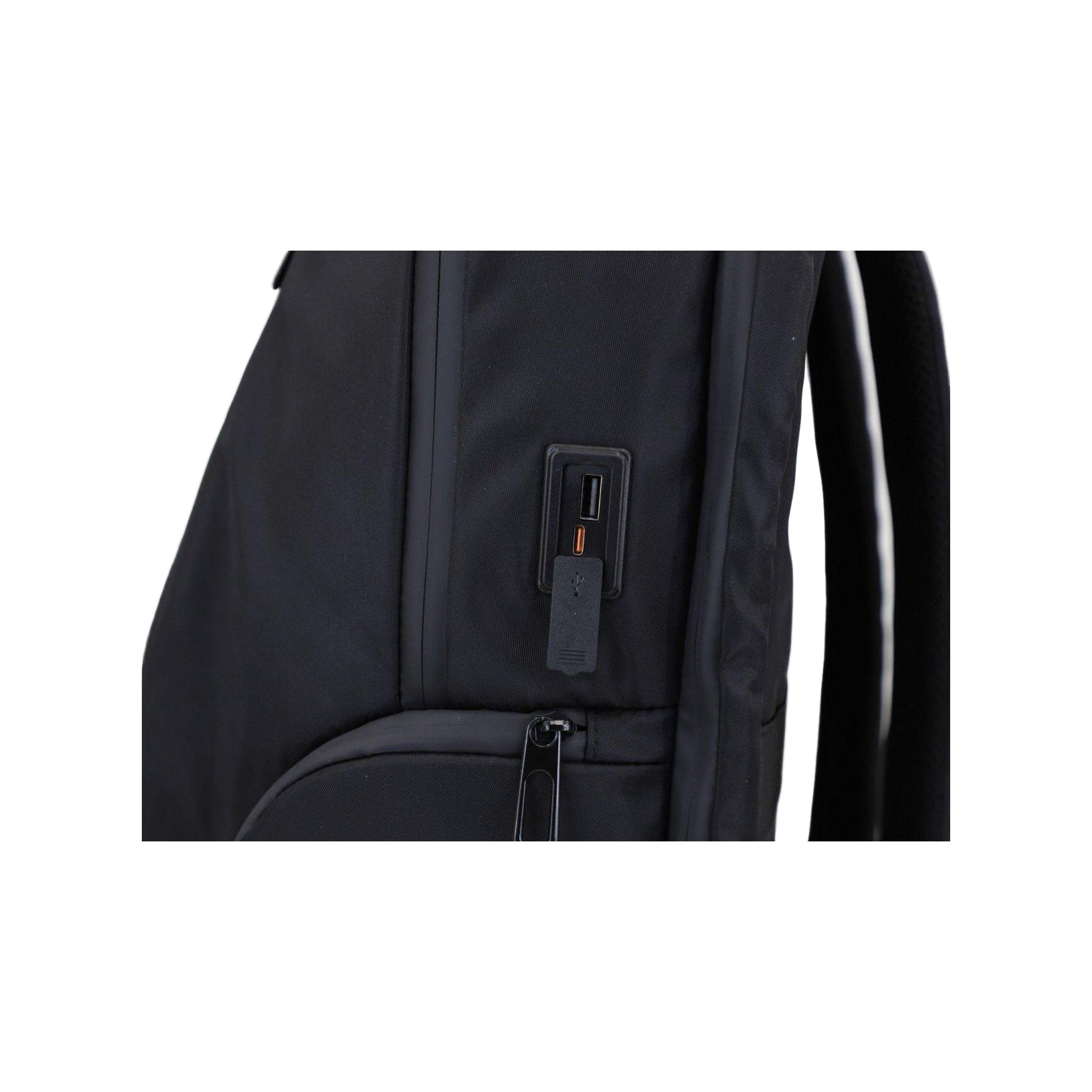 Executive Tech Elite Backpack w/USB-C Fast Charge Port + Hidden Lock (FireBar Labs x PBAL) Safely Fashion Powered by FireBar Labs