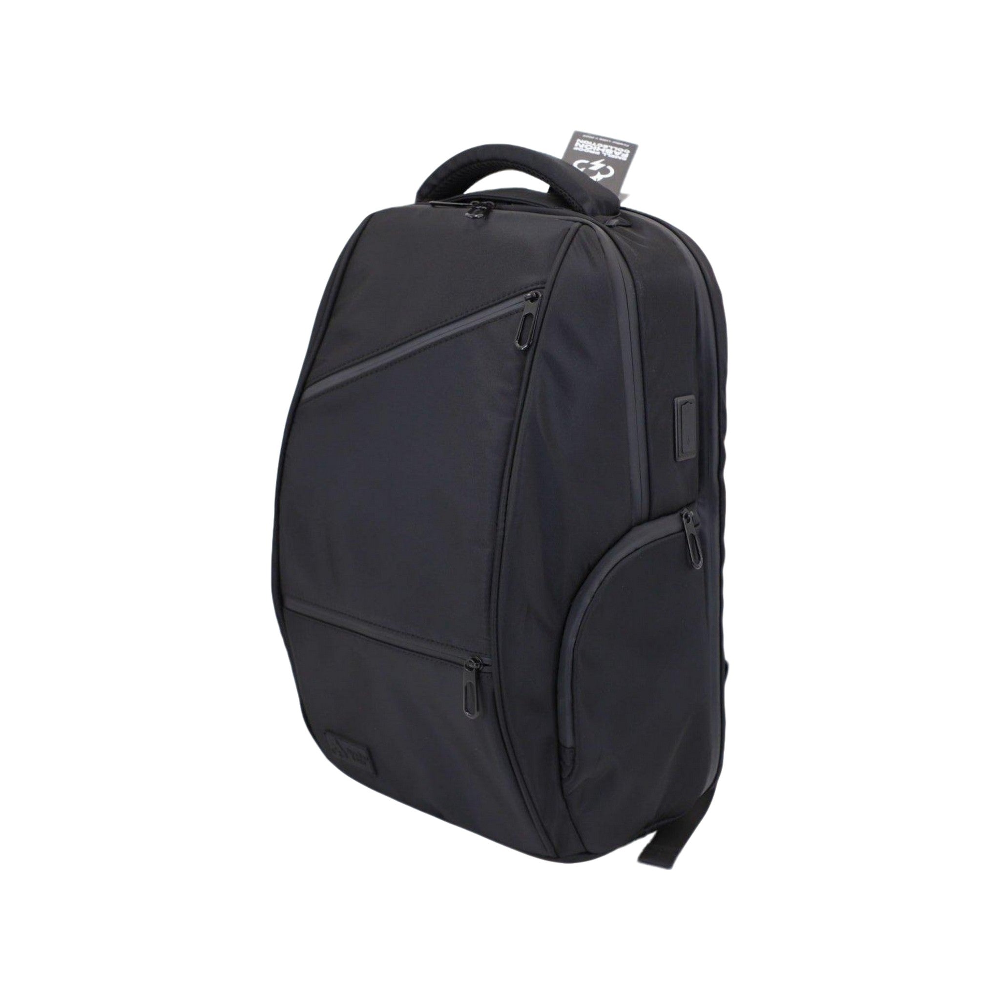 Executive Tech Elite Backpack w/USB-C Fast Charge Port + Hidden Lock (FireBar Labs x PBAL) Safely Fashion Powered by FireBar Labs