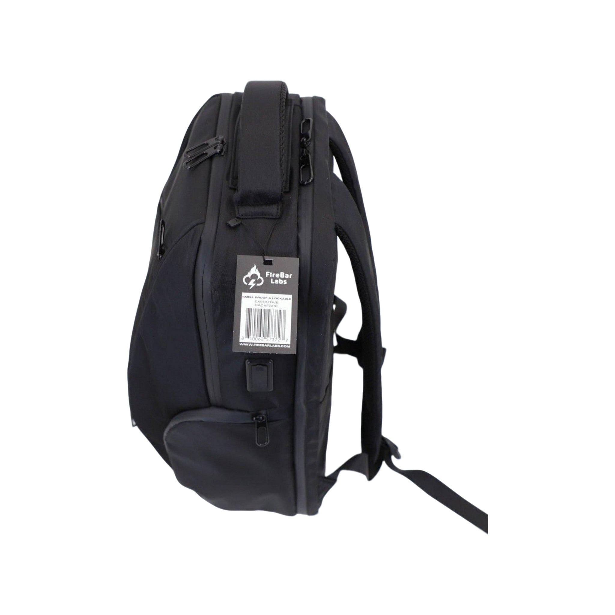 Executive Tech Elite Backpack w/USB-C Fast Charge Port + Hidden Lock (FireBar Labs x PBAL) Safely Fashion Powered by FireBar Labs
