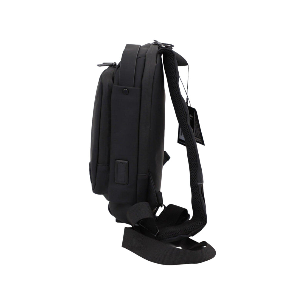 Executive Tech Smell Proof Crossbody w/USB-C Fast Charge Port + Hidden Lock (FireBar Labs x PBAL) Safely Fashion Powered by FireBar Labs