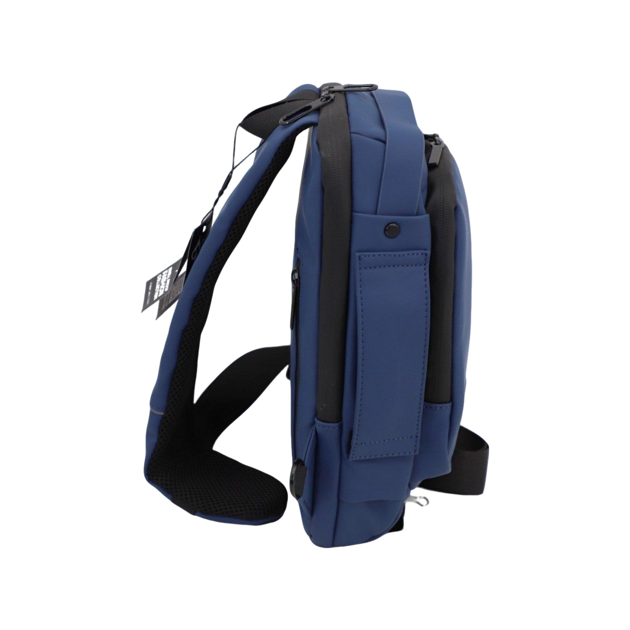 Executive Tech Smell Proof Crossbody w/USB-C Fast Charge Port + Hidden Lock (FireBar Labs x PBAL) Safely Fashion Powered by FireBar Labs