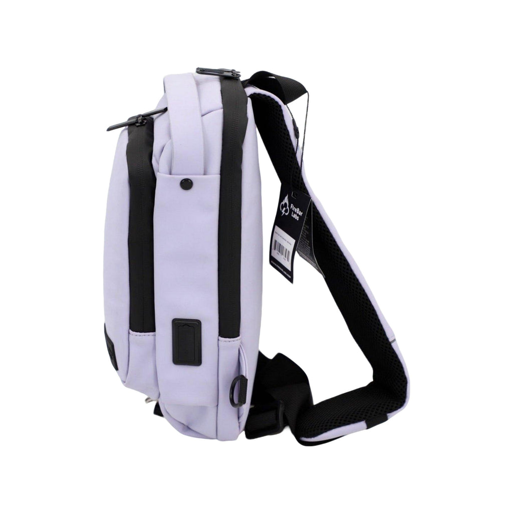 Executive Tech Smell Proof Crossbody w/USB-C Fast Charge Port + Hidden Lock (FireBar Labs x PBAL) Safely Fashion Powered by FireBar Labs