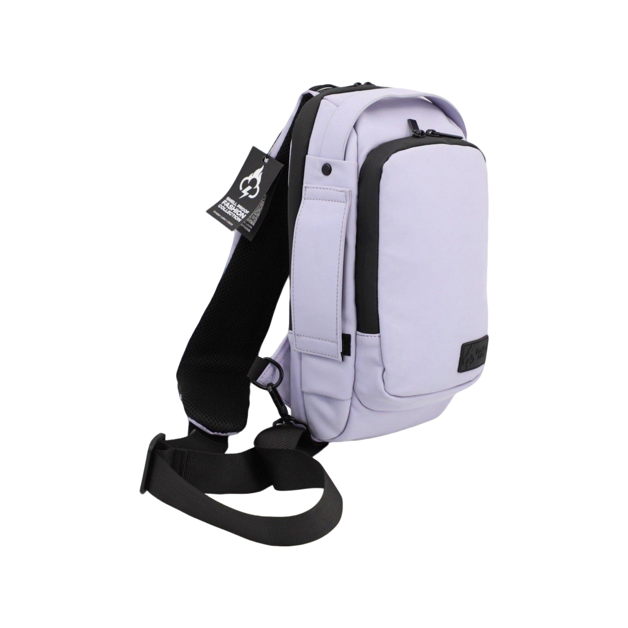 Executive Tech Smell Proof Crossbody w/USB-C Fast Charge Port + Hidden Lock (FireBar Labs x PBAL) Safely Fashion Powered by FireBar Labs