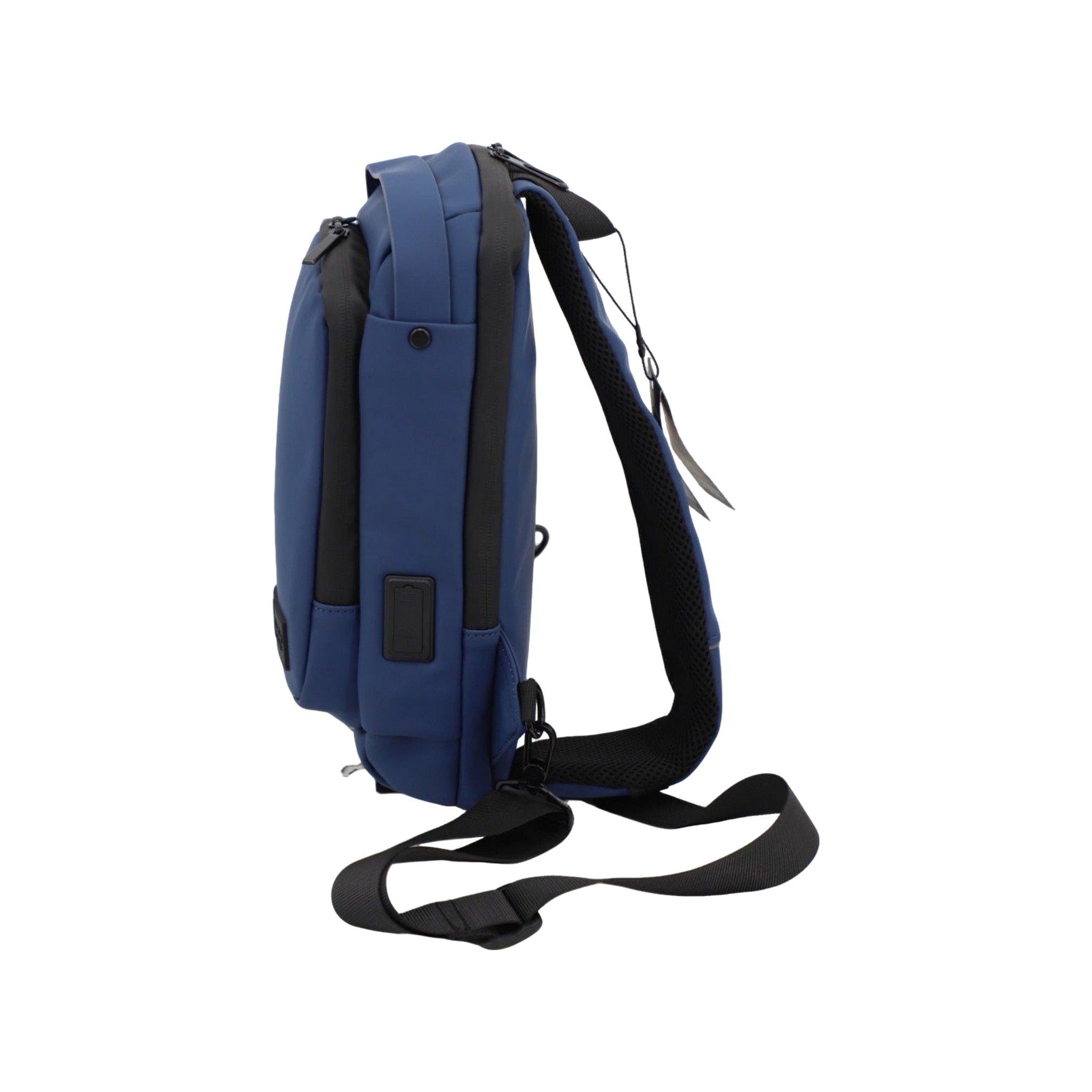 Executive Tech Smell Proof Crossbody w/USB-C Fast Charge Port + Hidden Lock (FireBar Labs x PBAL) Safely Fashion Powered by FireBar Labs