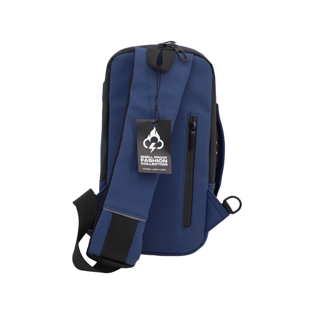 Executive Tech Smell Proof Crossbody w/USB-C Fast Charge Port + Hidden Lock (FireBar Labs x PBAL) Safely Fashion Powered by FireBar Labs