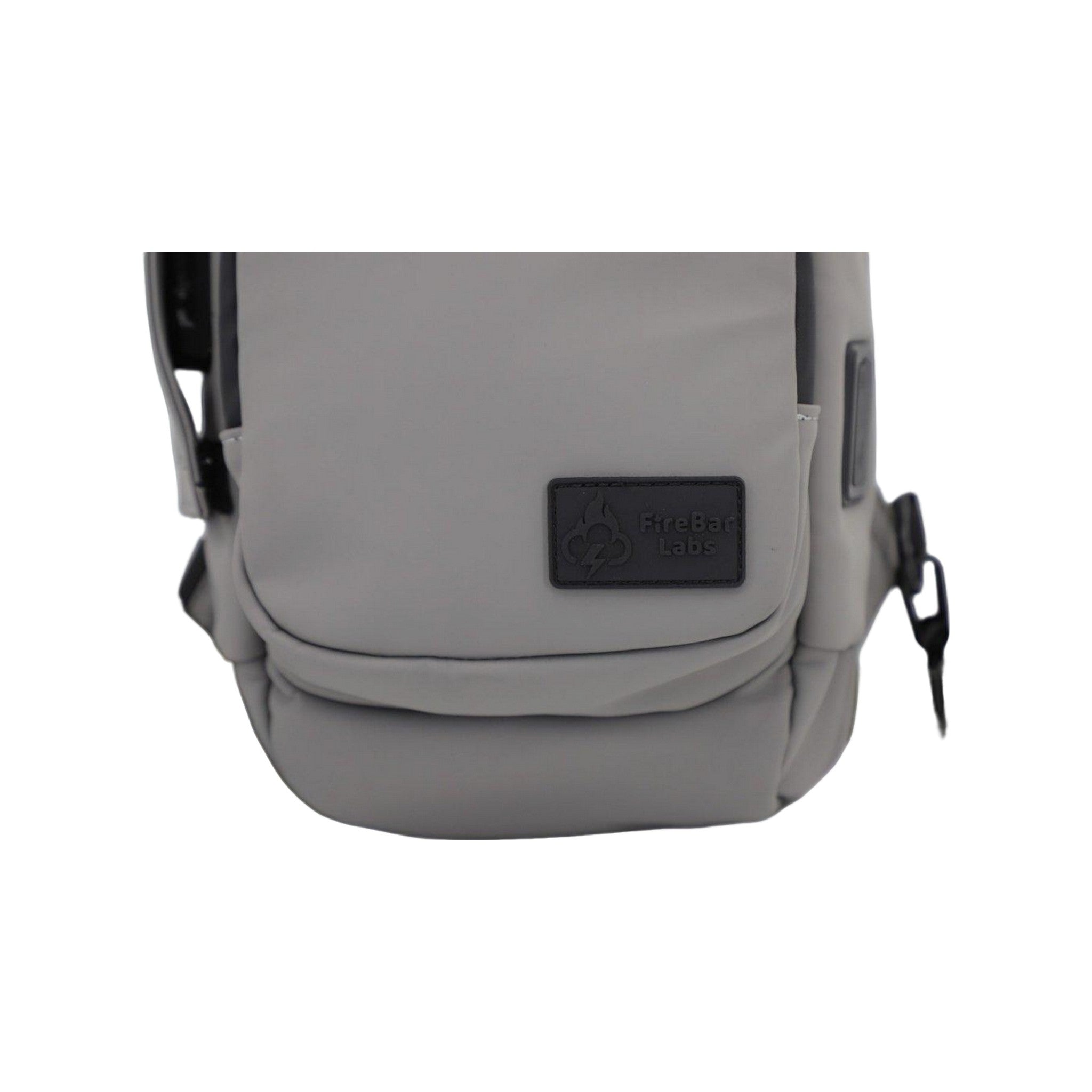Executive Tech Smell Proof Crossbody w/USB-C Fast Charge Port + Hidden Lock (FireBar Labs x PBAL) Safely Fashion Powered by FireBar Labs
