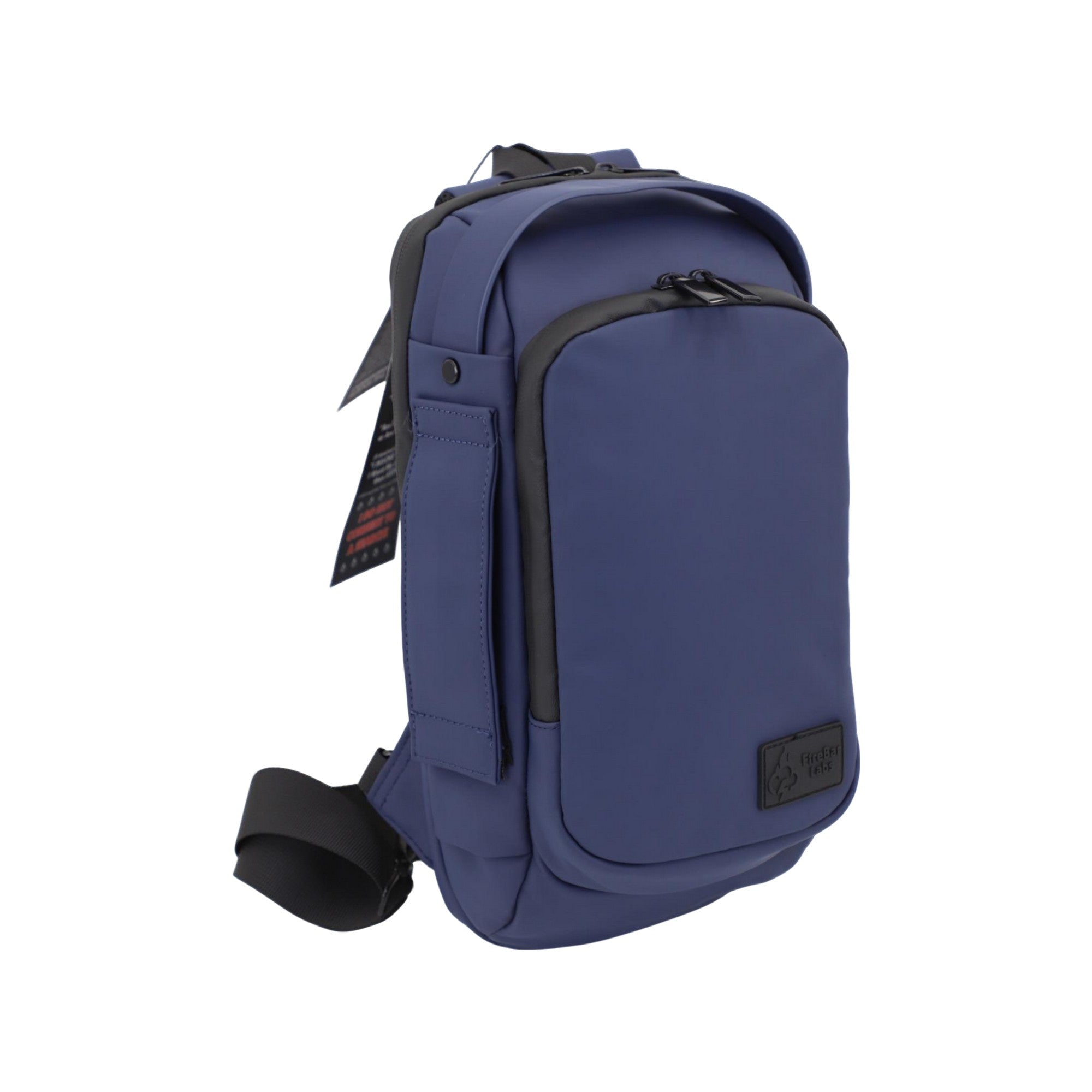 Executive Tech Smell Proof Crossbody w/USB-C Fast Charge Port + Hidden Lock (FireBar Labs x PBAL) Safely Fashion Powered by FireBar Labs