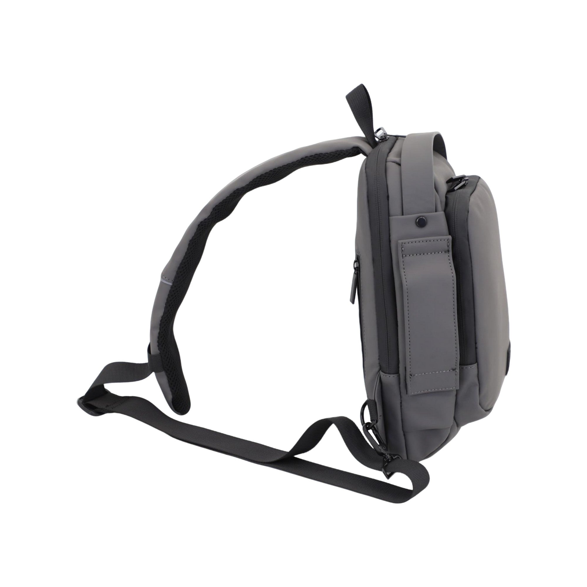 Executive Tech Smell Proof Crossbody w/USB-C Fast Charge Port + Hidden Lock (FireBar Labs x PBAL) Safely Fashion Powered by FireBar Labs