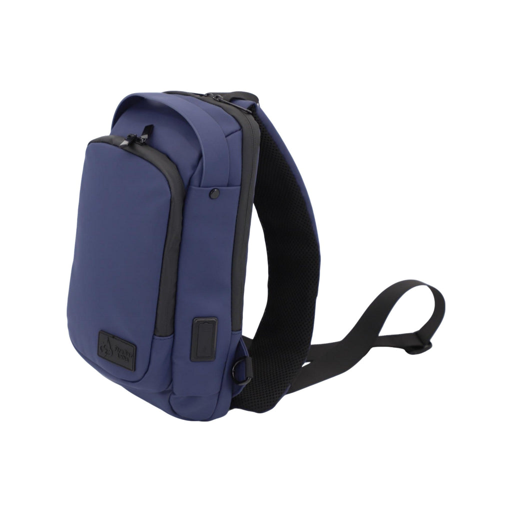 Executive Tech Smell Proof Crossbody w/USB-C Fast Charge Port + Hidden Lock (FireBar Labs x PBAL) Safely Fashion Powered by FireBar Labs