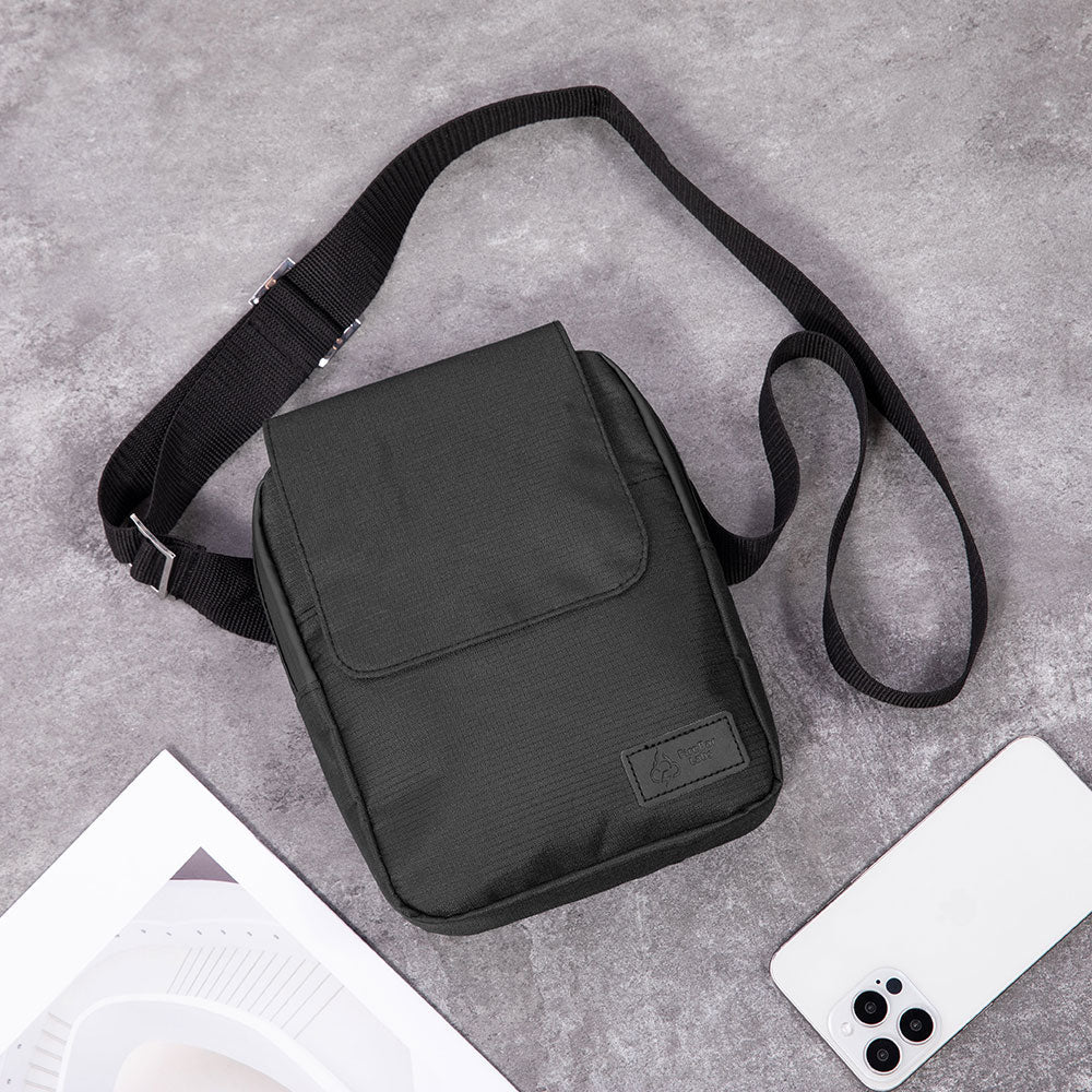 Essential Smell Proof Messenger Bag - Fashionable, Discreet + Hidden Lock (FireBar Labs x PBAL) Safely Fashion Powered by FireBar Labs