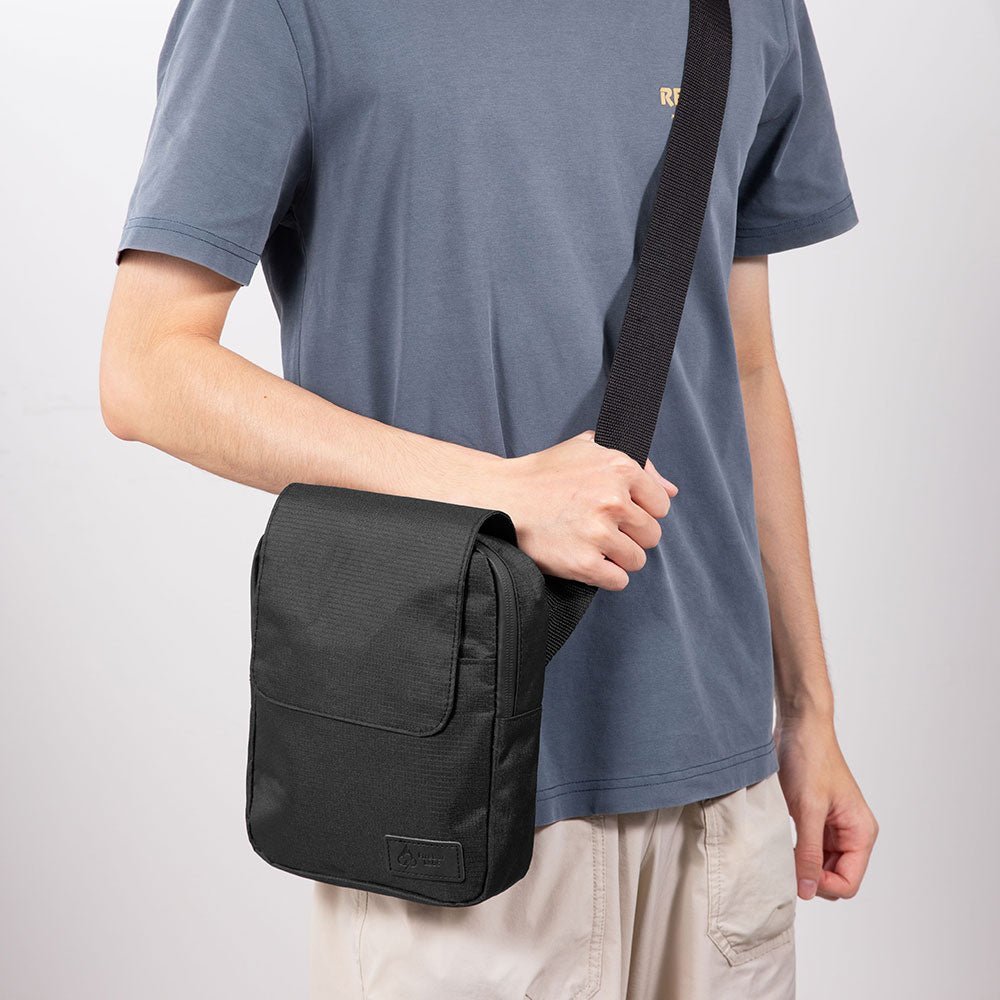Essential Smell Proof Messenger Bag - Fashionable, Discreet + Hidden Lock (FireBar Labs x PBAL) Safely Fashion Powered by FireBar Labs