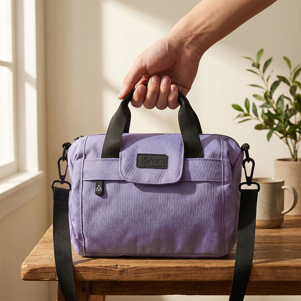 Essential Smell Proof Mini Duffle Bag - Fashionable, Discreet + Hidden Lock (FireBar Labs x PBAL) Safely Fashion Powered by FireBar Labs
