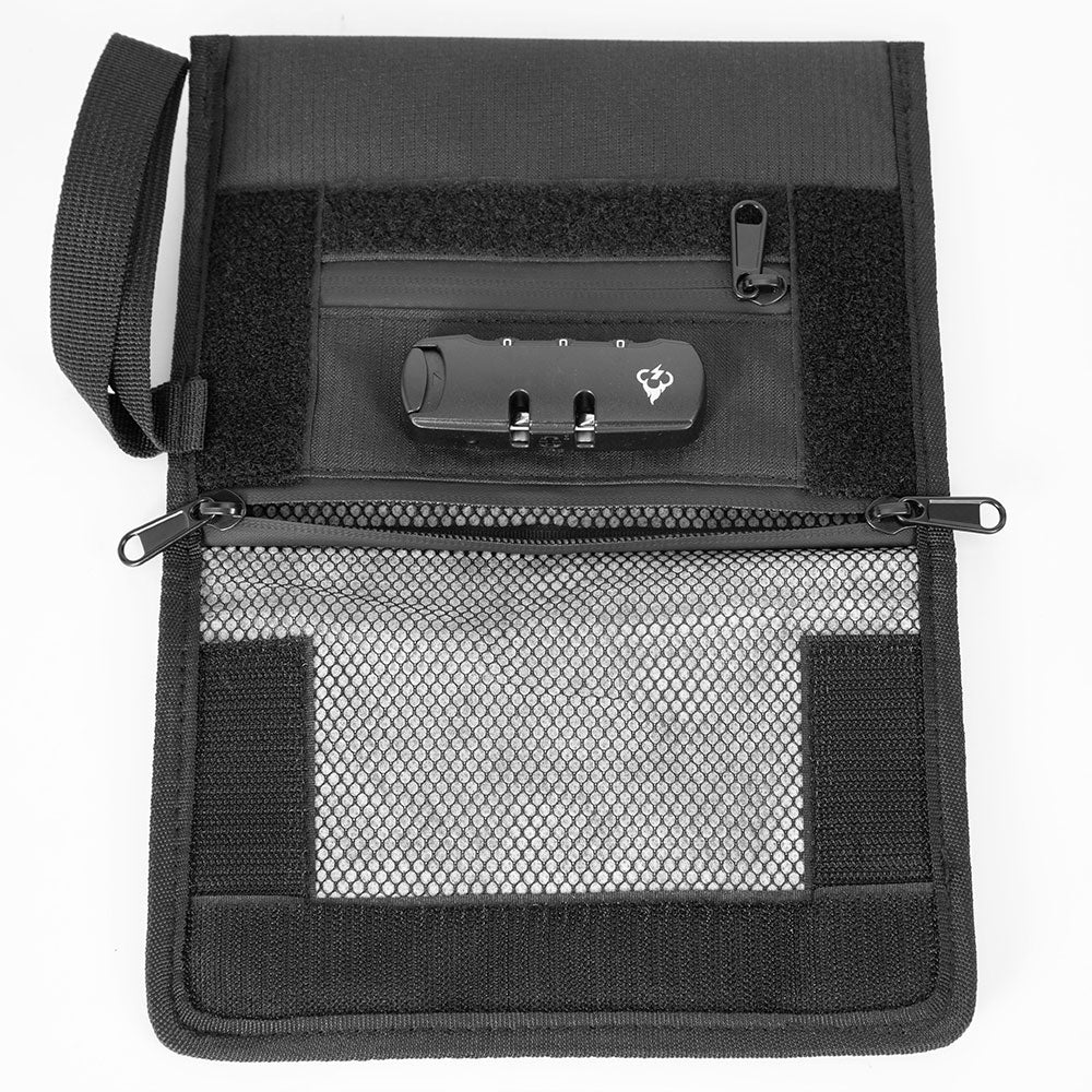 Essential Smell Proof Travel Wallet - Fashionable, Discreet + Hidden Lock (FireBar Labs x PBAL) Safely Fashion Powered by FireBar Labs