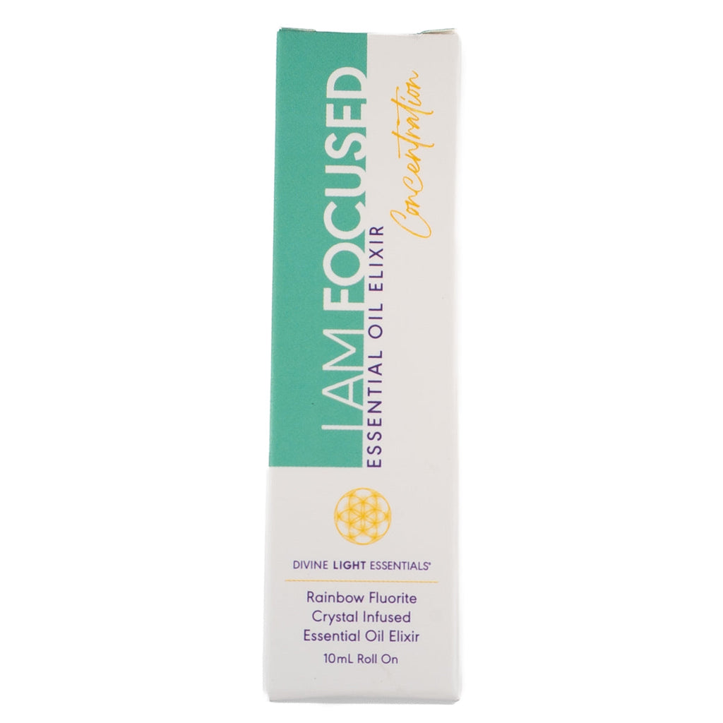I Am Focused Essential Oil Elixir - Concentration, Awareness, Mindfulness - 10ml Roller Bottle