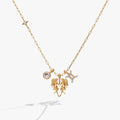 Gemini Zodiac Charm Cluster Necklace ALEX AND ANI