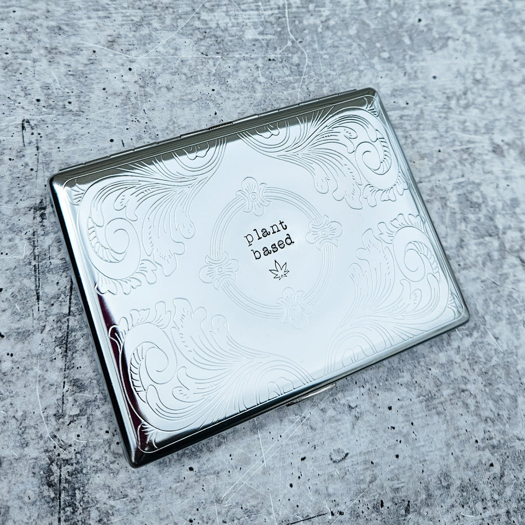 Plant Based Funny Cigarette Case for Vegan Salt and Sparkle
