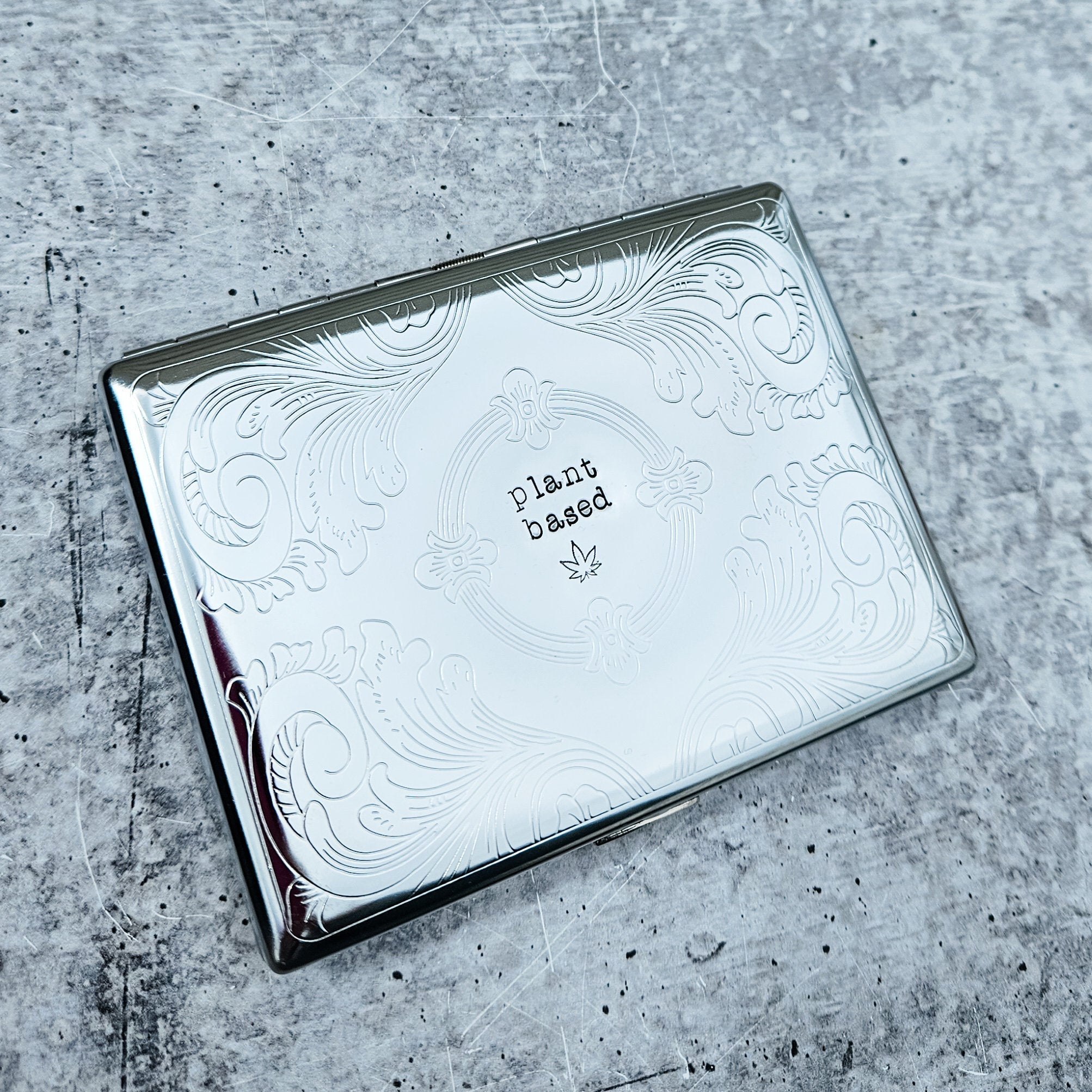 Plant Based Funny Cigarette Case for Vegan Salt and Sparkle