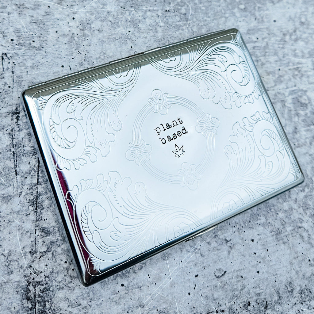 Plant Based Funny Cigarette Case for Vegan Salt and Sparkle