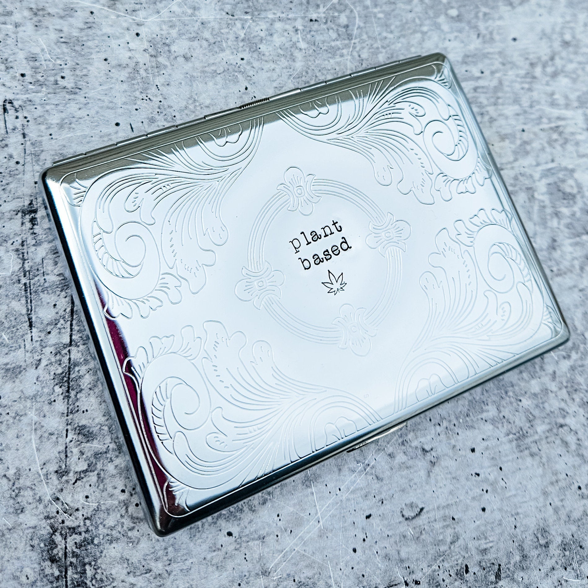 Plant Based Funny Cigarette Case for Vegan Salt and Sparkle