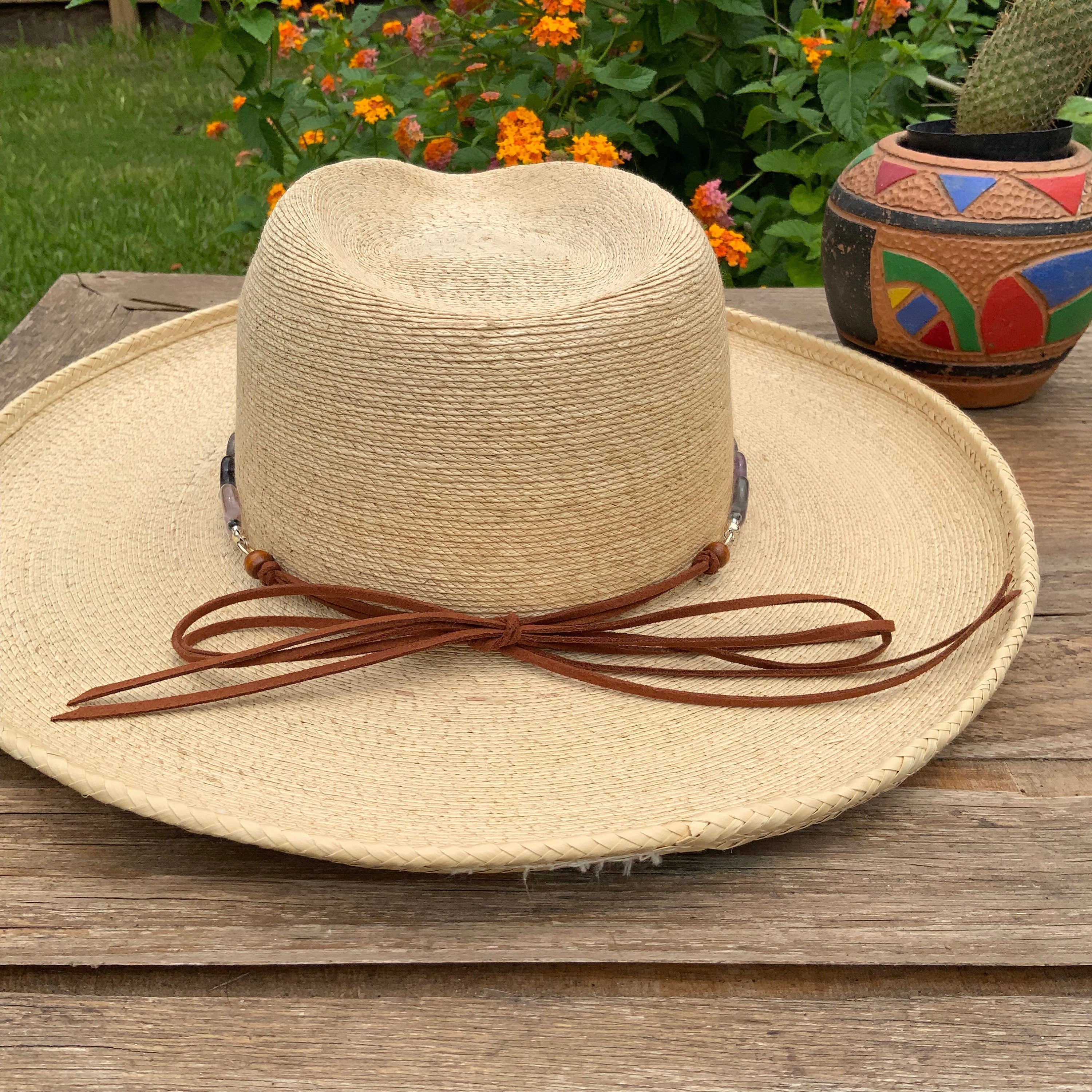 Fluorite and Kiwi Jasper Hatband, Gemstone Hat Band Adriana Soto Joyeria