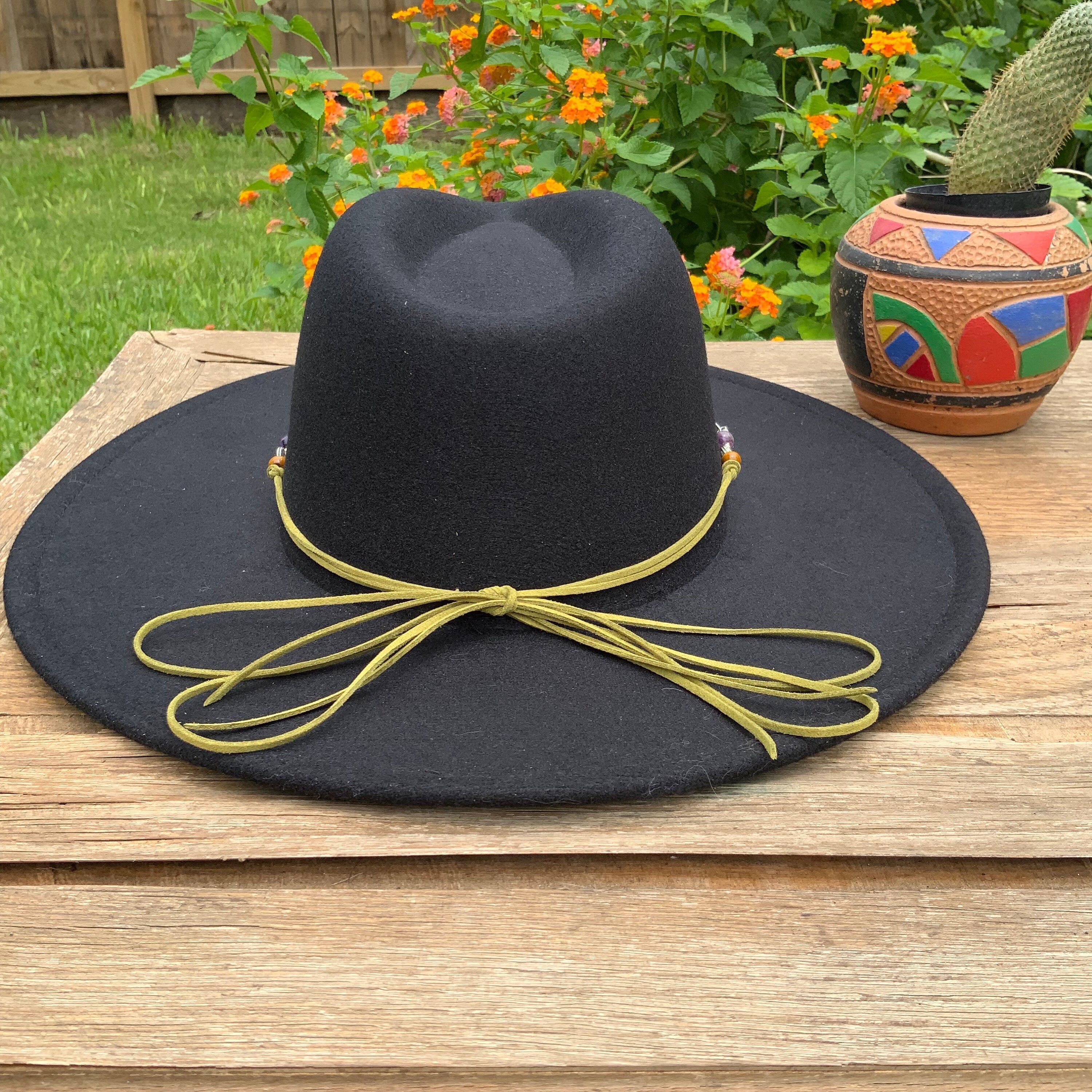 Fluorite and Kiwi Jasper Hatband, Gemstone Hat Band Adriana Soto Joyeria
