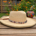 Fluorite and Kiwi Jasper Hatband, Gemstone Hat Band Adriana Soto Joyeria