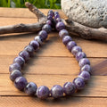 Amethyst necklace, chunky purple gemstone necklace Adriana Soto Joyeria