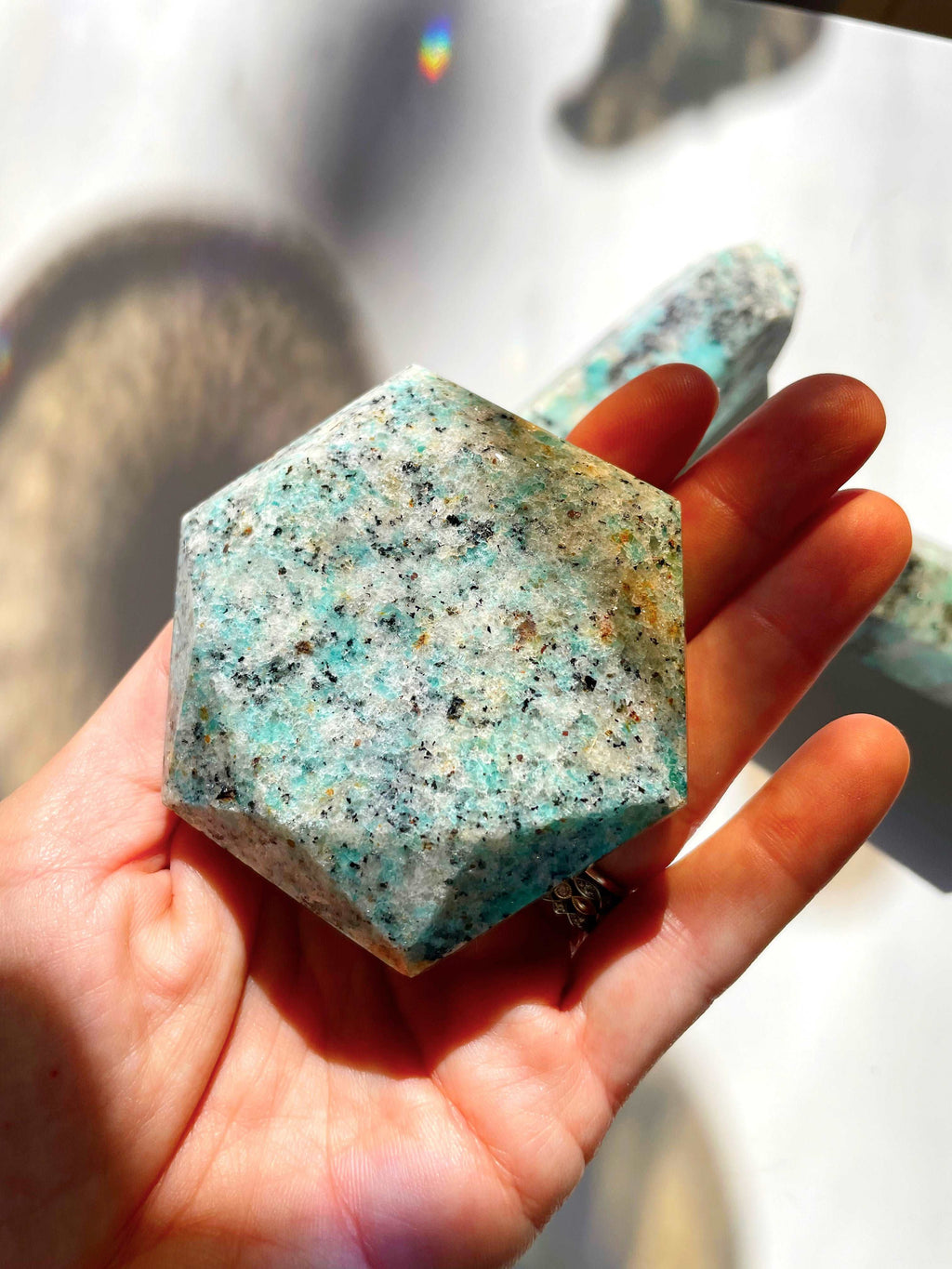 Amazonite Hexagon - AAA Baltic Mermaid