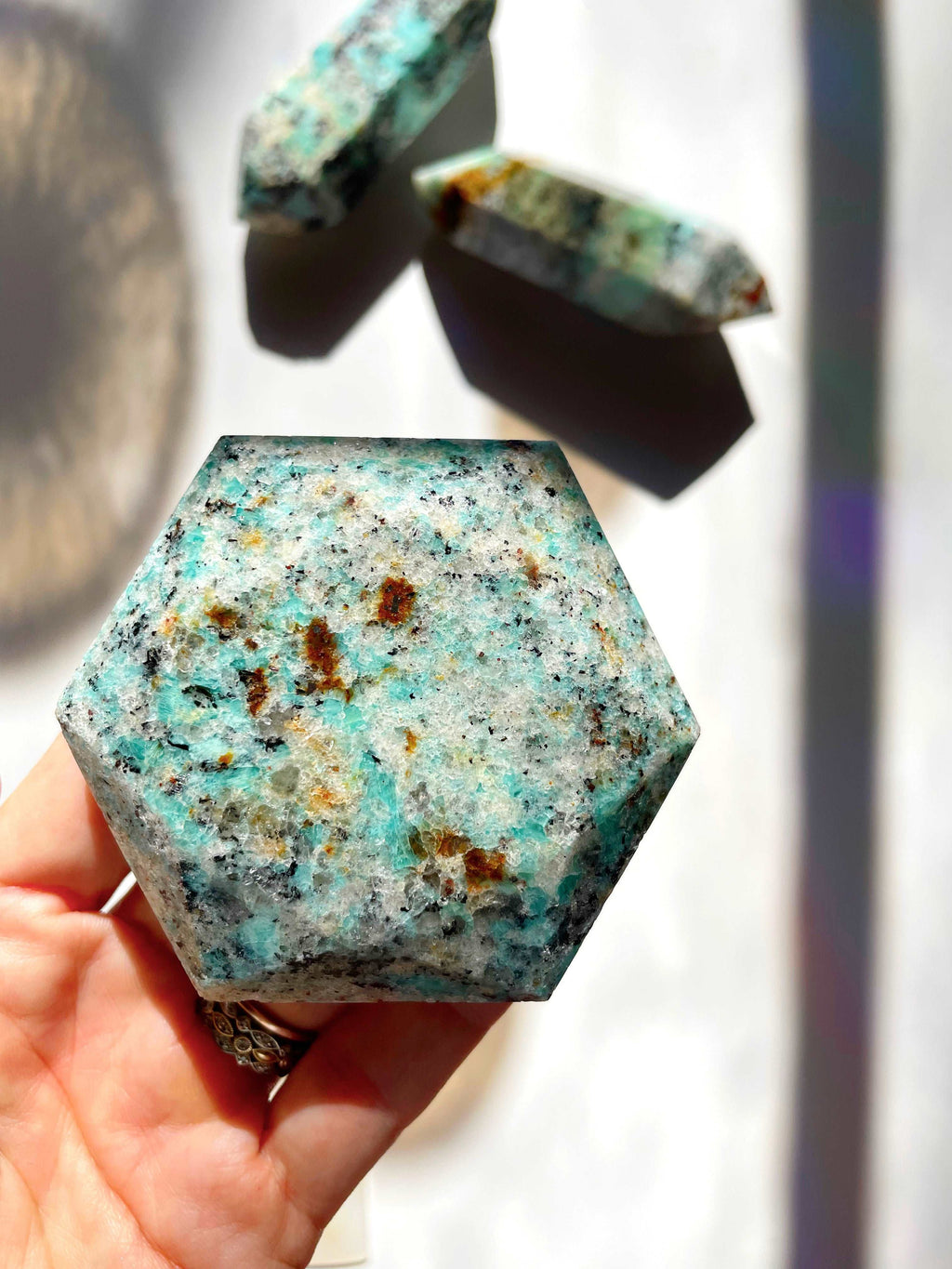 Amazonite Hexagon - AAA Baltic Mermaid