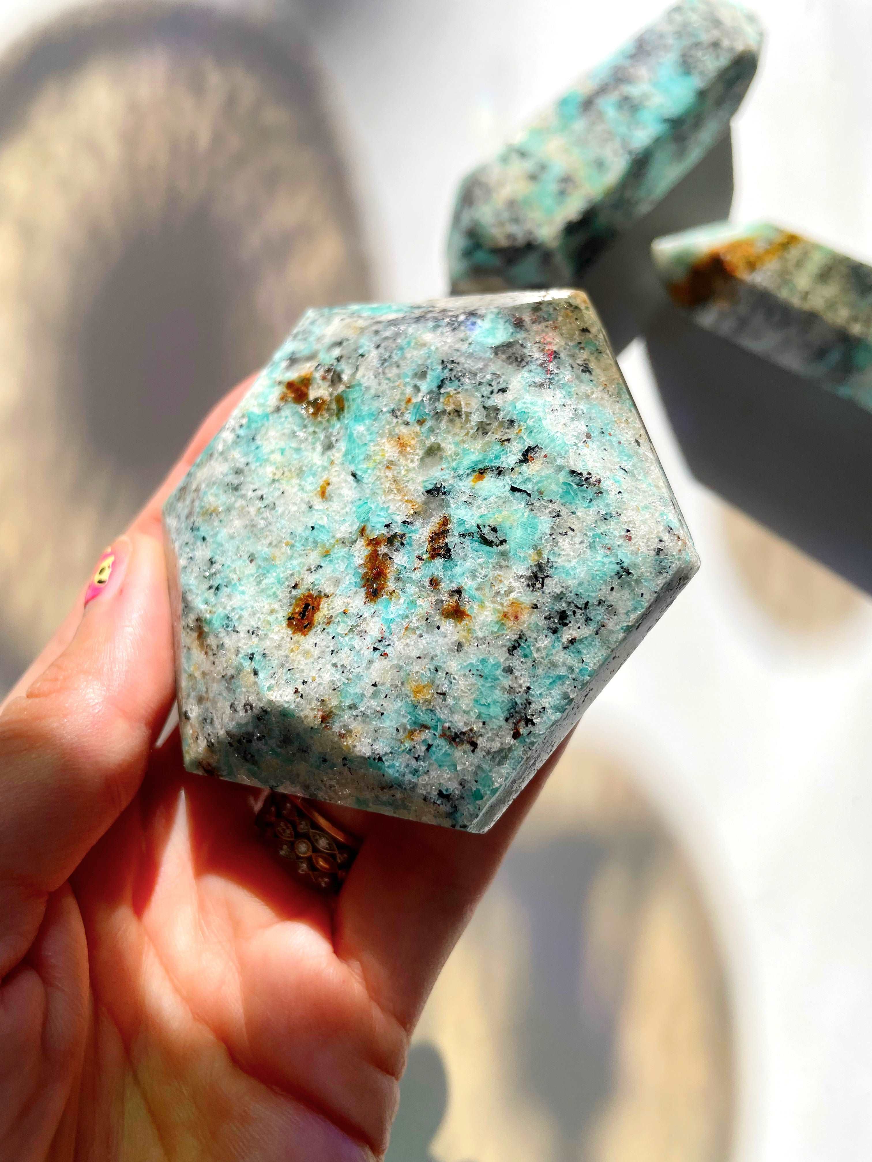 Amazonite Hexagon - AAA Baltic Mermaid