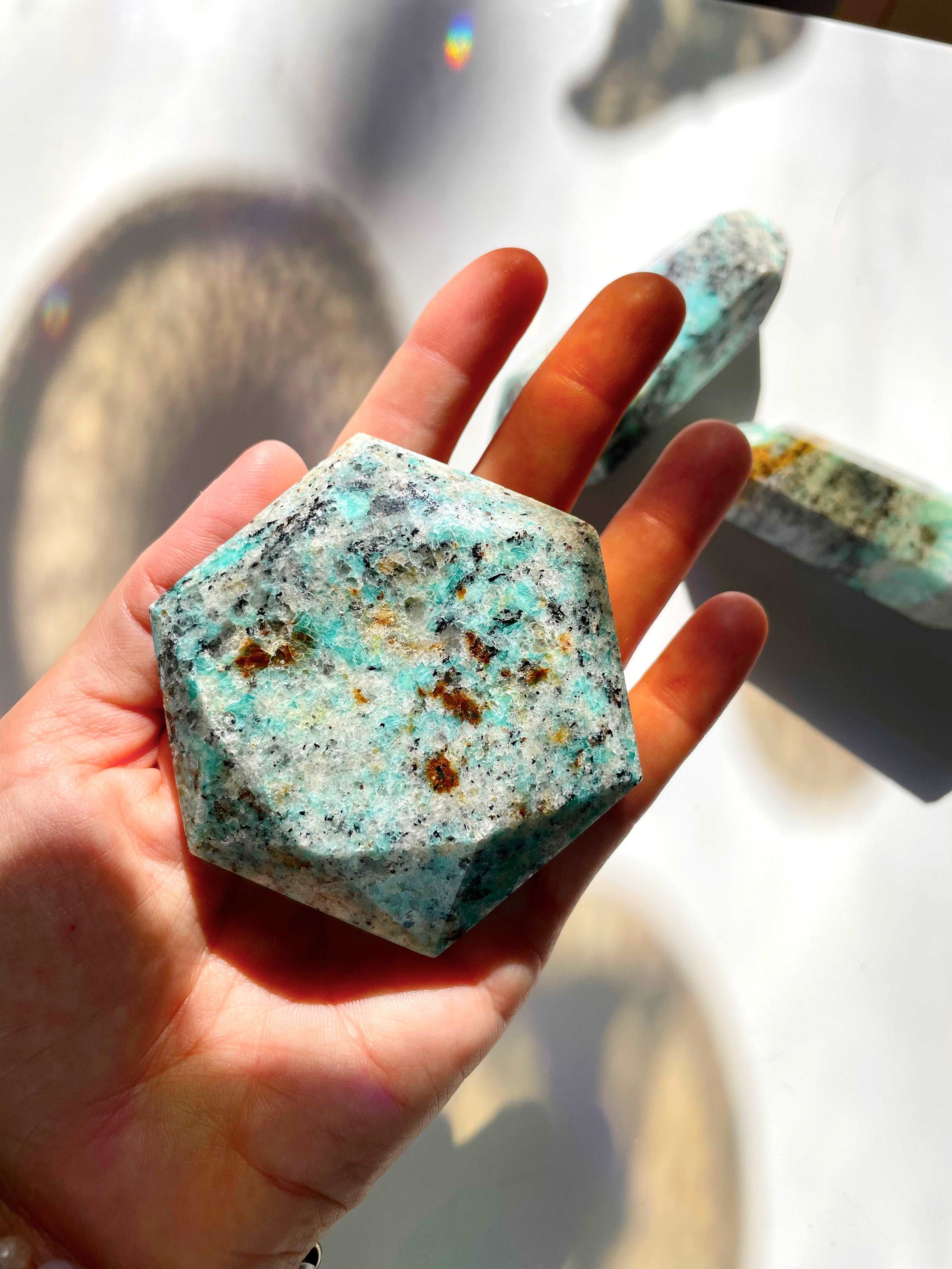 Amazonite Hexagon - AAA Baltic Mermaid