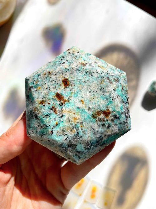 Amazonite Hexagon - AAA Baltic Mermaid