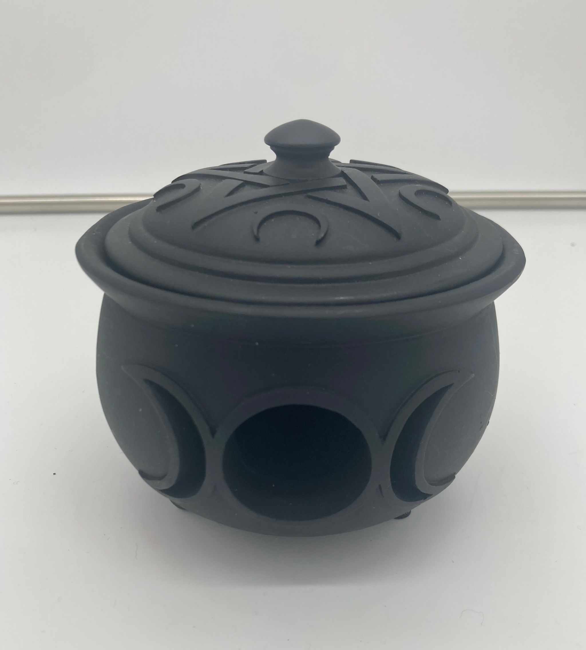 Triple Moon Cauldron Pot Sacred Crystals