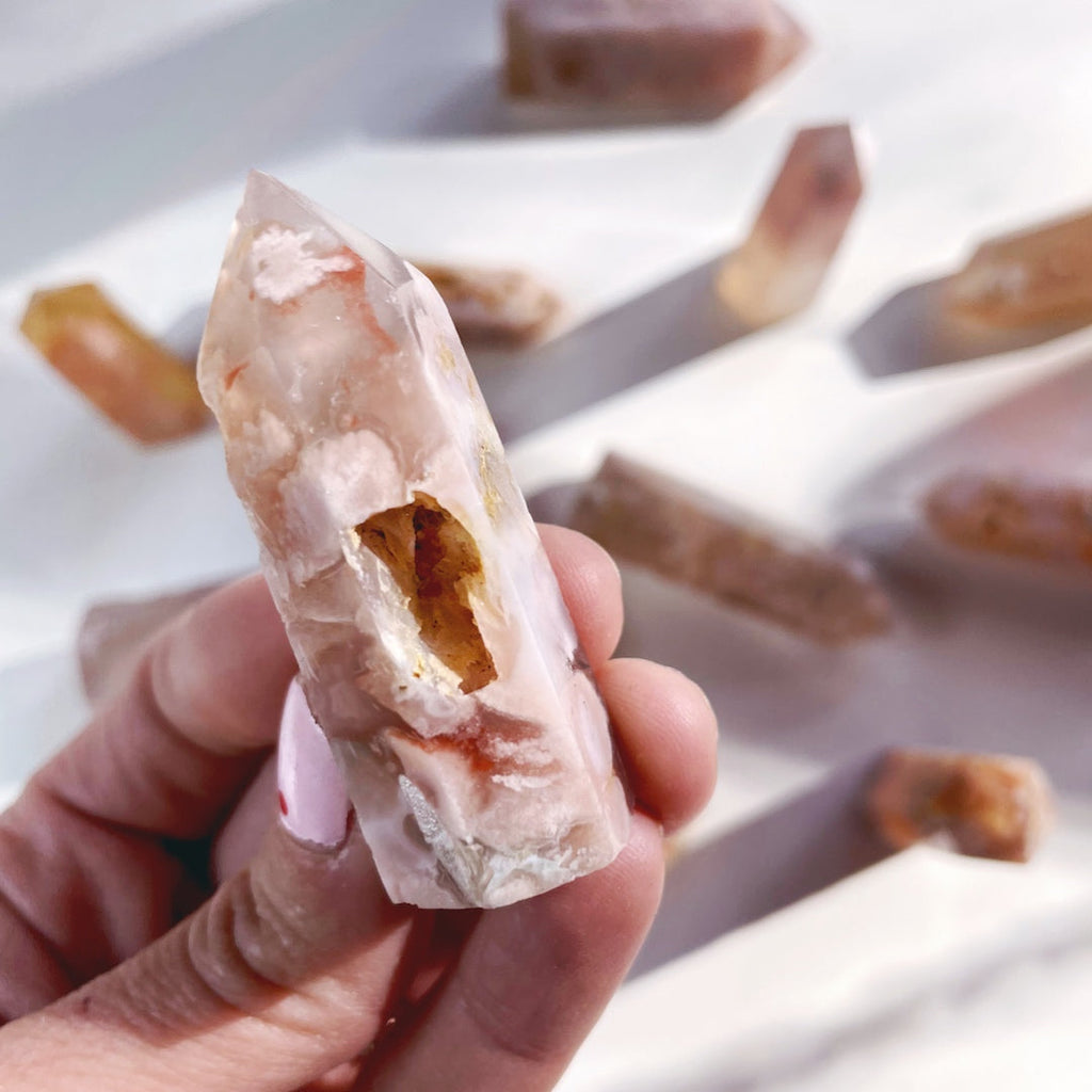 Flower Agate Lil Towers Baltic Mermaid