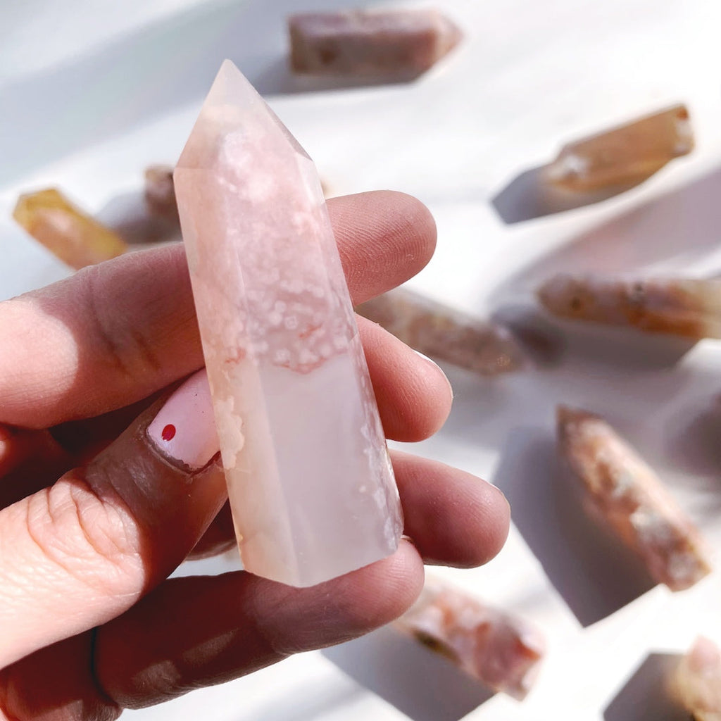 Flower Agate Lil Towers Baltic Mermaid