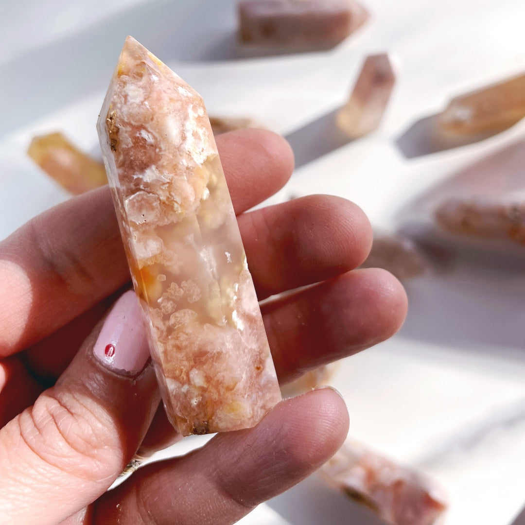 Flower Agate Lil Towers Baltic Mermaid