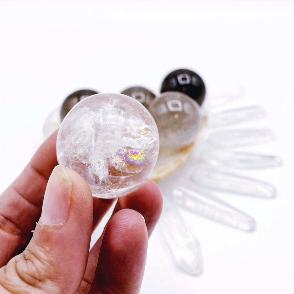 Lil’ Smoky Quartz Spheres Baltic Mermaid